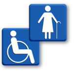 Behindertengerecht und Rollstuhlgerecht